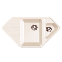 Granfest Мойка кухонная Corner GF-C950E Бежевый – фотография-1